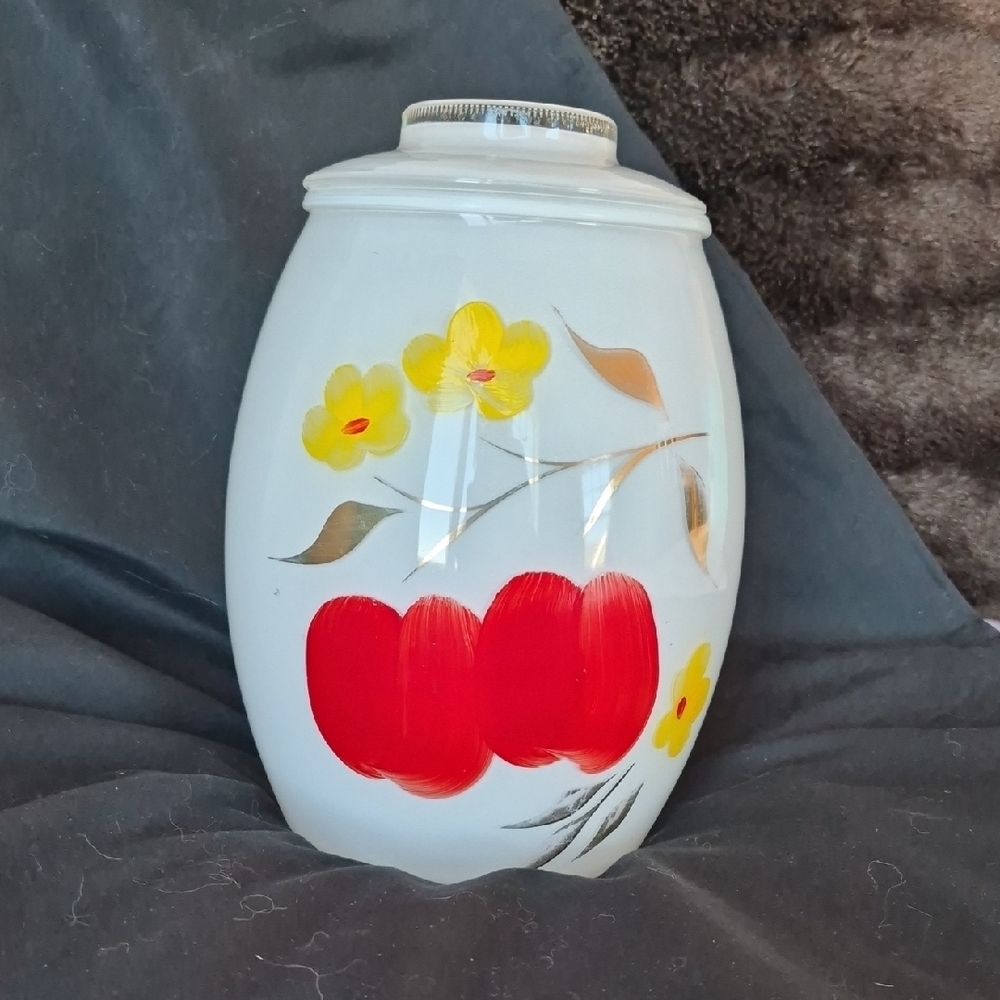 Bartlett Collins Glass Cookie Jar